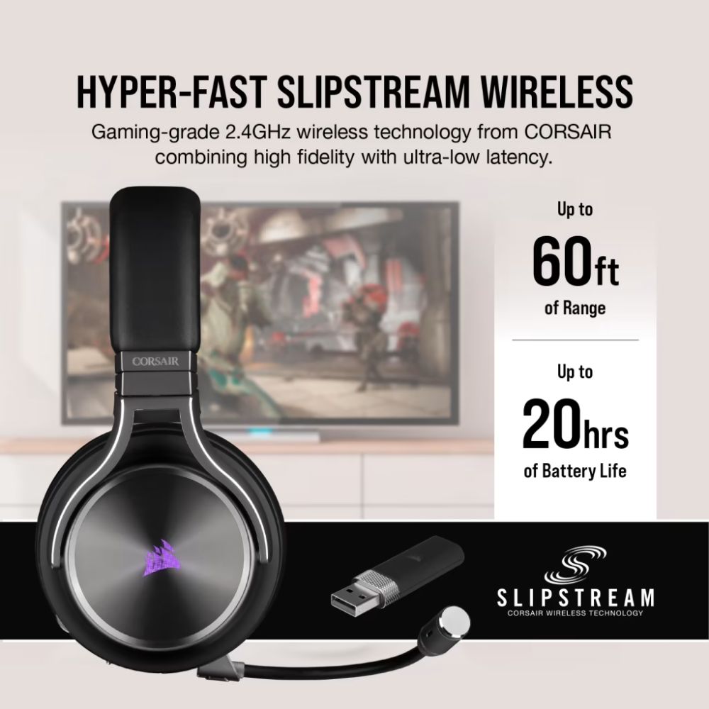 Corsair VIRTUOSO RGB WIRELESS SE High-Fidelity Gaming Headset